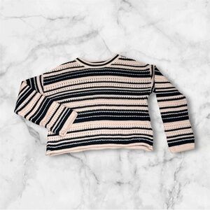 Old Navy Crochet Sweater Baby Pink & Blue